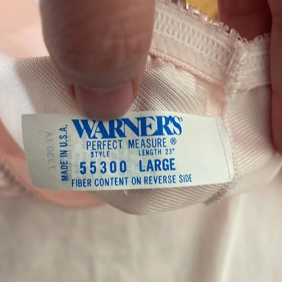 Vintage Warner’s Lace Edges Slip Pink size Large - Picture 3 of 4